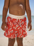 Red Printed Swim Shorts (3mths-7yrs) - Size 3-6 Months (62-68cm)