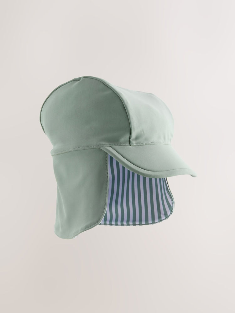 Sage Green Legionnaire Swim Hat (3mths-10yrs) - Size 3-9 Months (62-74cm)