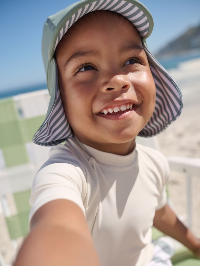 Sage Green Legionnaire Swim Hat (3mths-10yrs) - Size 3-9 Months (62-74cm)