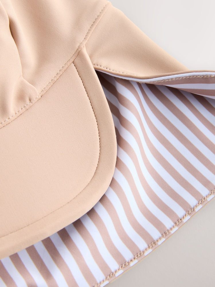 Neutral Legionnaire Swim Hat (3mths-10yrs) - Size 3-9 Months (62-74cm)