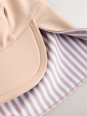 Neutral Legionnaire Swim Hat (3mths-10yrs) - Size 3-9 Months (62-74cm)