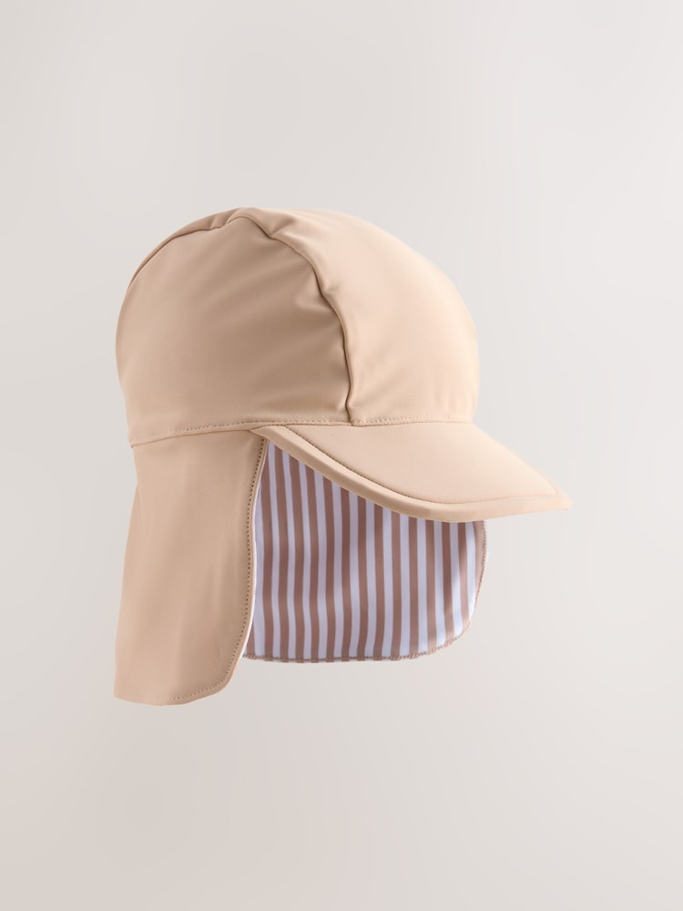 Neutral Legionnaire Swim Hat (3mths-10yrs) - Size 3-9 Months (62-74cm)