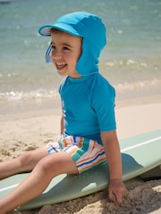Blue Legionnaire Swim Hat (3mths-10yrs) - Size 3-9 Months (62-74cm)
