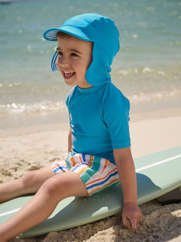 Blue Legionnaire Swim Hat (3mths-10yrs) - Size 3-9 Months (62-74cm)