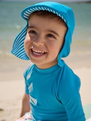 Blue Legionnaire Swim Hat (3mths-10yrs) - Size 3-9 Months (62-74cm)