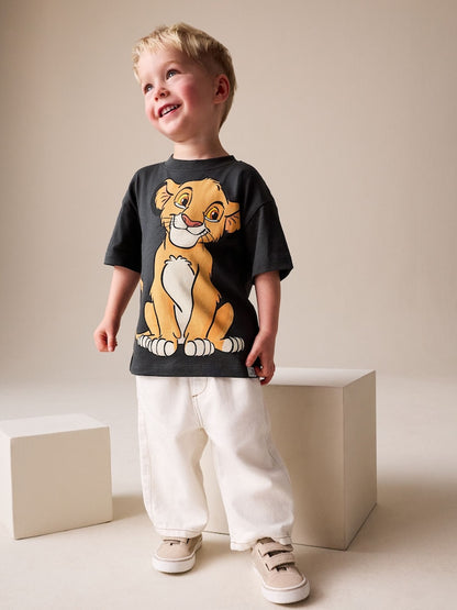 Charcoal Grey Lion King Short Sleeve T-Shirt (6mths-8yrs)