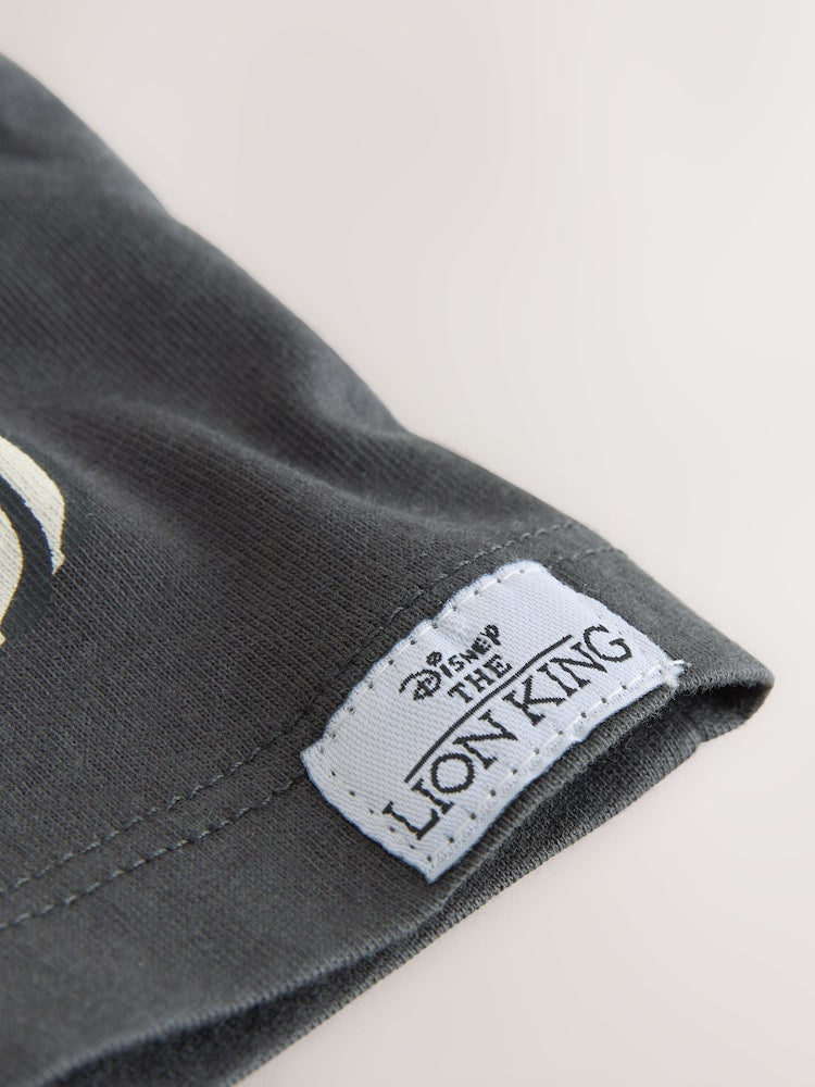 Charcoal Grey Lion King Short Sleeve T-Shirt (6mths-8yrs)