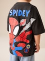 Charcoal Grey Spidey Marvel Short Sleeve Cotton T-Shirt (3mths-8yrs) - Size 3-6 Months (62-68cm)