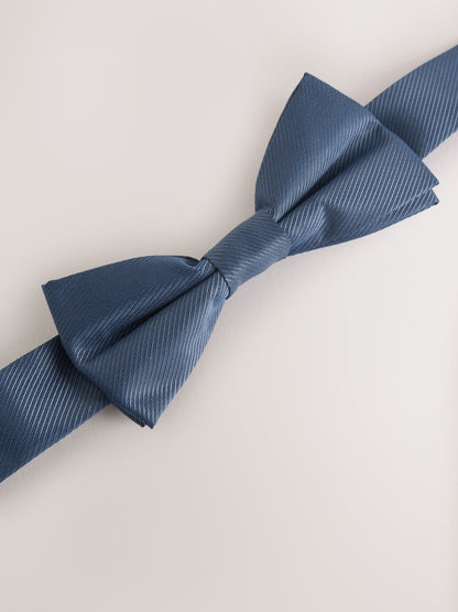 Baker by Ted Baker Blue Short Sleeve Shirt with Bow Tie - Size 4 Years (104cm)