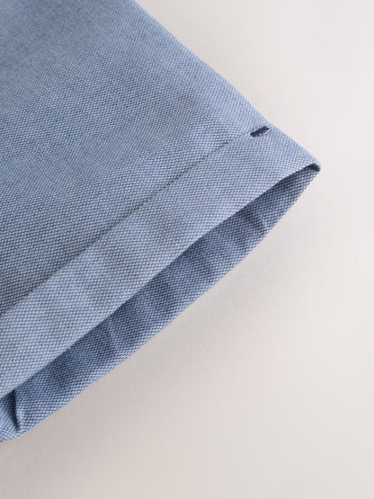 Baker by Ted Baker Blue Short Sleeve Shirt with Bow Tie - Size 4 Years (104cm)