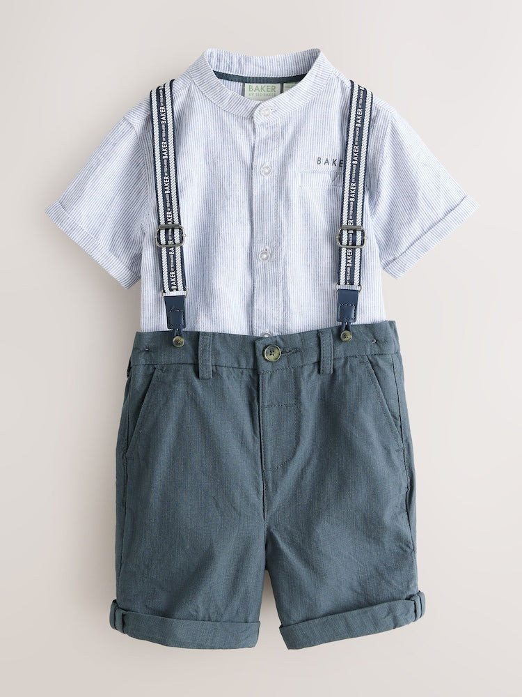 Baker by Ted Baker 3 Piece Shirt, Shorts and Braces Set