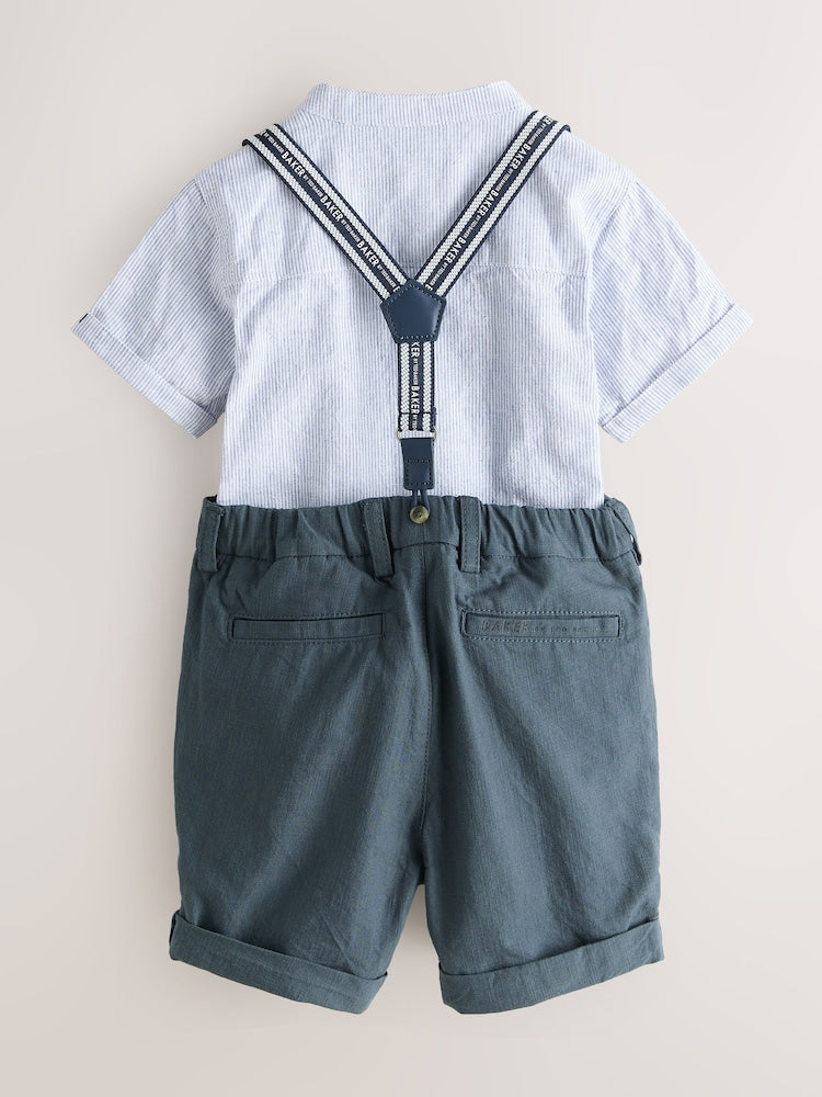Baker by Ted Baker 3 Piece Shirt, Shorts and Braces Set
