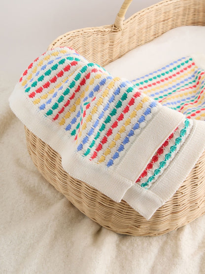 Bright Bobble Knitted Baby Blanket