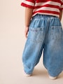 Red Hearts Embroidered Jeans (3mths-7yrs) - Size 3-6 Months (62-68cm)