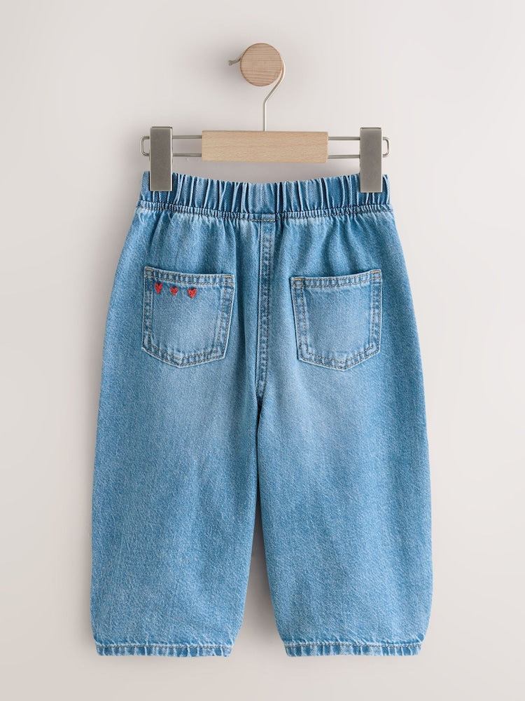 Red Hearts Embroidered Jeans (3mths-7yrs)