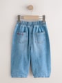 Red Hearts Embroidered Jeans (3mths-7yrs) - Size 3-6 Months (62-68cm)