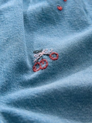 Red Hearts Embroidered Jeans (3mths-7yrs) - Size 3-6 Months (62-68cm)