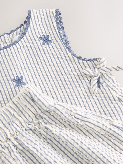 Blue Stripe Blouse and Trousers set (3mths-7yrs)