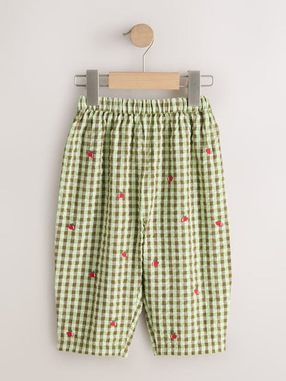 Green Pullon Trousers (3mths-7yrs) - Size 3-6 Months (62-68cm)