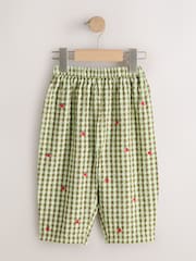 Green Pullon Trousers (3mths-7yrs) - Size 3-6 Months (62-68cm)