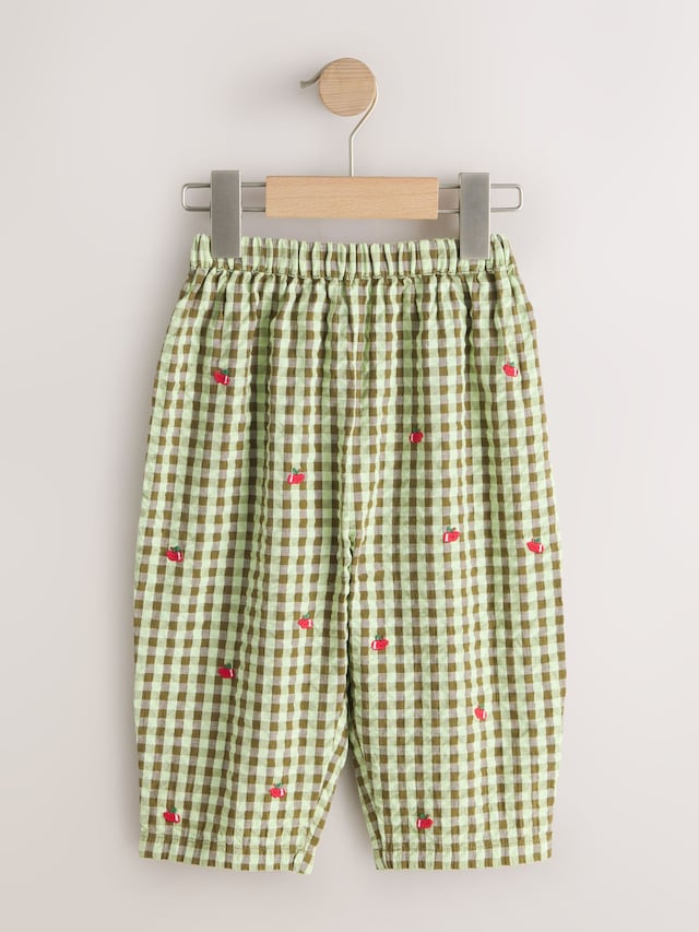 Green Pullon Trousers (3mths-7yrs) - Size 3-6 Months (62-68cm)