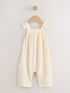 White Floral Baby Long Leg Jersey Romper (0mths-3yrs) - White Floral / 12-18 Months (80-86cm)