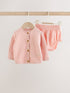 Pink knitted baby cardigan and knickers 2 Piece Set (0mths-2yrs) - 12-18 Months (80-86cm)