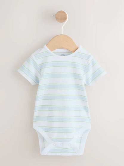 Blue Bear Woven Dungarees and Bodysuit Baby Set (0mths-2yrs)