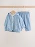 Blue Jacket, Top and Trousers 3 Piece Baby Set (0mths-2yrs)