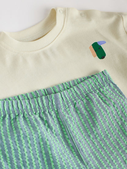 Green Dogs Baby Top and Trousers Set (0mths-3yrs)