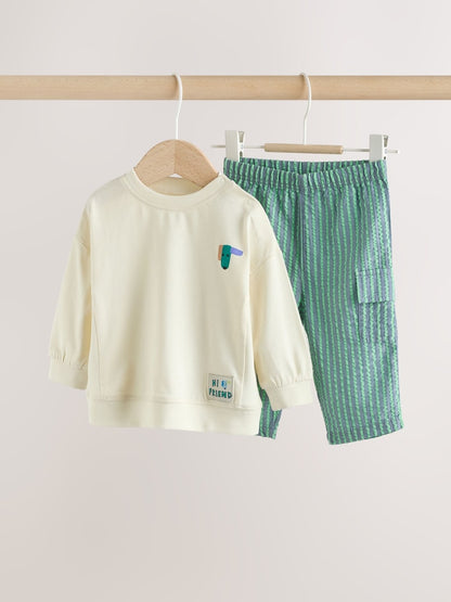 Green Dogs Baby Top and Trousers Set (0mths-3yrs)