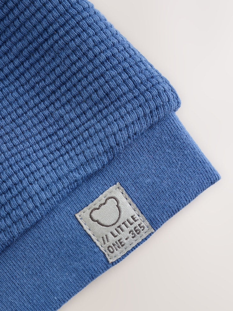 Blue Lightweight Textured Jersey Baby Jacket (0mths-2yrs)
