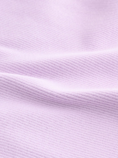 Lilac Purple Rib Long Sleeve T-Shirt (3mths-7yrs)