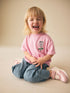 Pink Flower Short Sleeve Embroidered T-Shirt (3mths-7yrs)