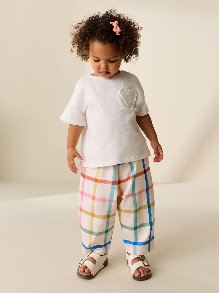 White Short Sleeve Pocket T-Shirt (3mths-7yrs)
