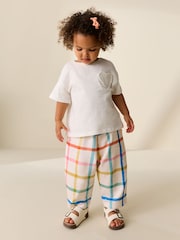White Short Sleeve Pocket T-Shirt (3mths-7yrs) - Size 3-6 Months (62-68cm)