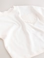 White Short Sleeve Pocket T-Shirt (3mths-7yrs) - Size 3-6 Months (62-68cm)