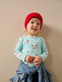 Blue Strawberry Rib Long Sleeve T-Shirt (3mths-7yrs) - Size 3-6 Months (62-68cm) - Blue Strawberry Rib Long Sleeve