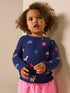 Navy Cats & Dogs Rib Long Sleeve T-Shirt (3mths-7yrs) - Navy Cats & Dogs Rib Long Sleeve / 12-18 Months (80-86cm)