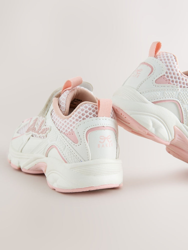 Baker by Ted Baker Pink Sporty Mesh Chunky Trainers