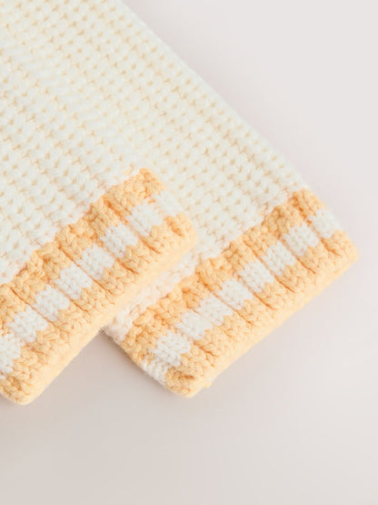 Yellow My Sunshine Knitted Embroidered Baby Cardigan - Size 50cm (First Size)