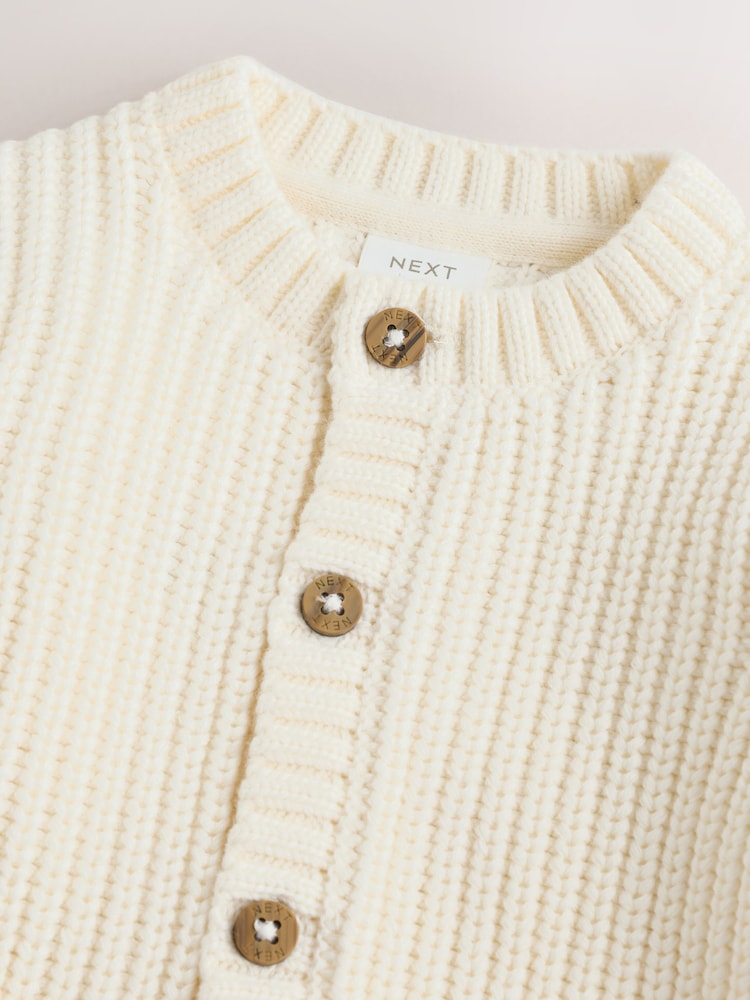 Yellow My Sunshine Knitted Embroidered Baby Cardigan - Size 50cm (First Size)