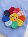 Blue Rainbow Flower Short Sleeve Bag T-Shirt (3mths-7yrs) - Size 3-6 Months (62-68cm)