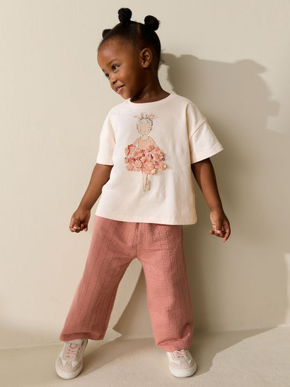 Pink Ballerina Short Sleeve T-Shirt (3mths-7yrs)