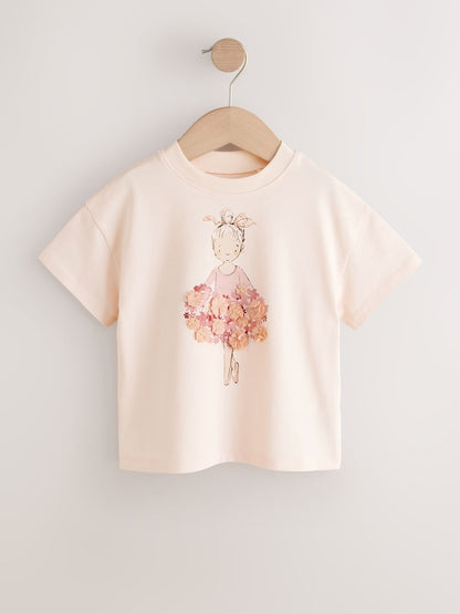 Pink Ballerina Short Sleeve T-Shirt (3mths-7yrs)