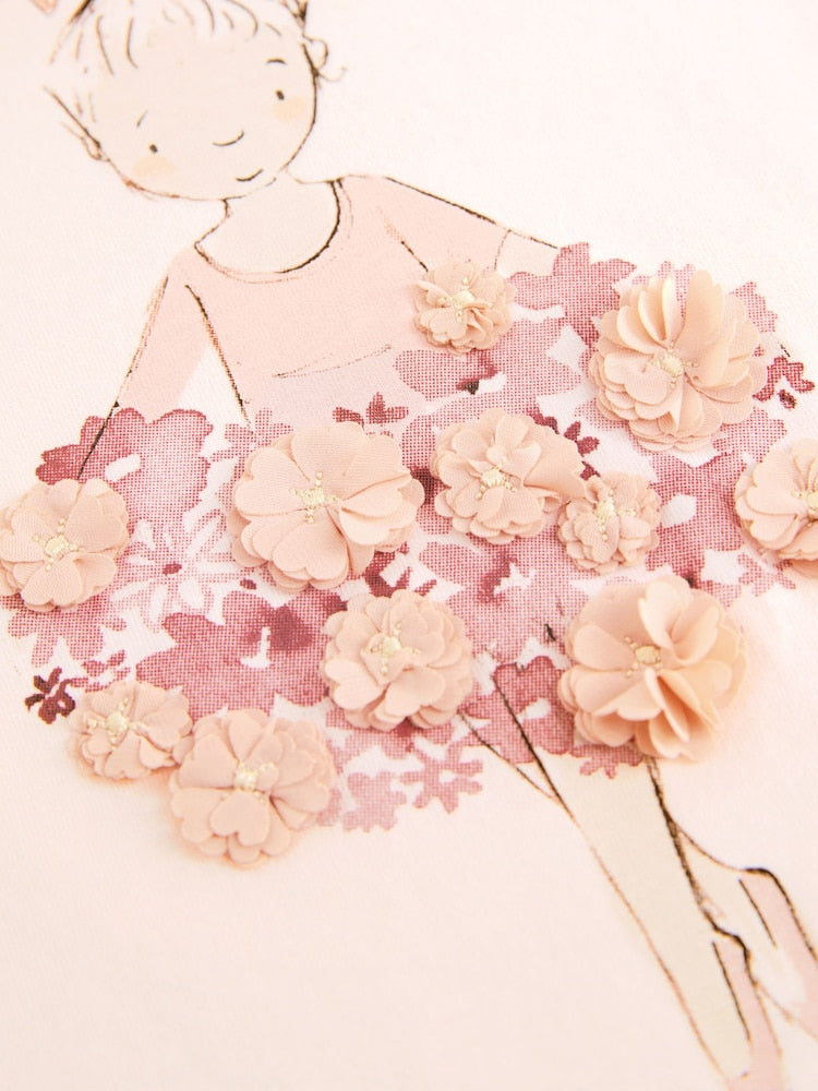 Pink Ballerina Short Sleeve T-Shirt (3mths-7yrs)
