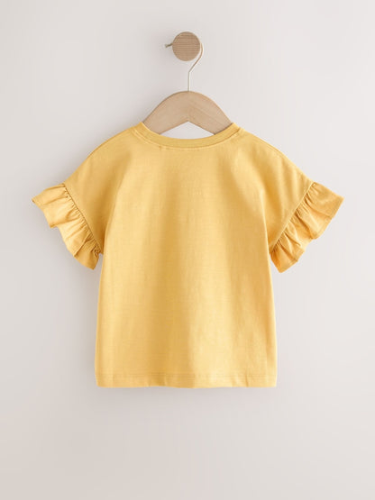 Ochre Yellow Strawberry Short Sleeve T-Shirt (3mths-7yrs)