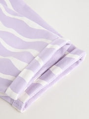 Purple Flower Baby T-Shirts And Trousers 2 Piece Set (0mths-2yrs) - Size 50cm (First Size)