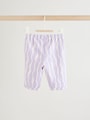 Purple Flower Baby T-Shirts And Trousers 2 Piece Set (0mths-2yrs) - Size 50cm (First Size)