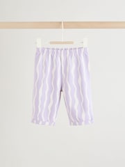 Purple Flower Baby T-Shirts And Trousers 2 Piece Set (0mths-2yrs) - Size 50cm (First Size)